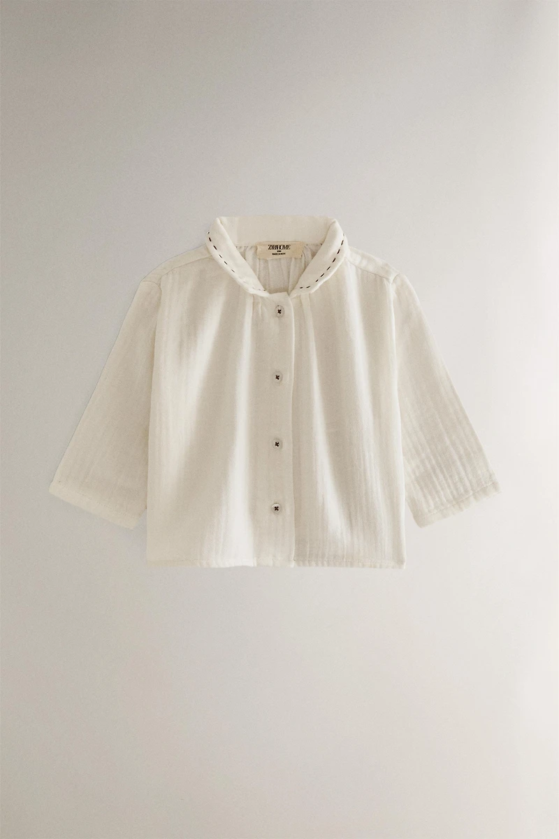 CHEMISE BÉBÉ COTON MOUSSELINE