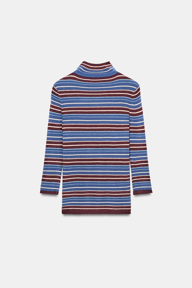 STRIPED KNIT JUMPER