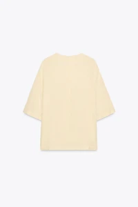 TOP MANCHES COURTES EN SOIE ZW COLLECTION LIMITED EDITION