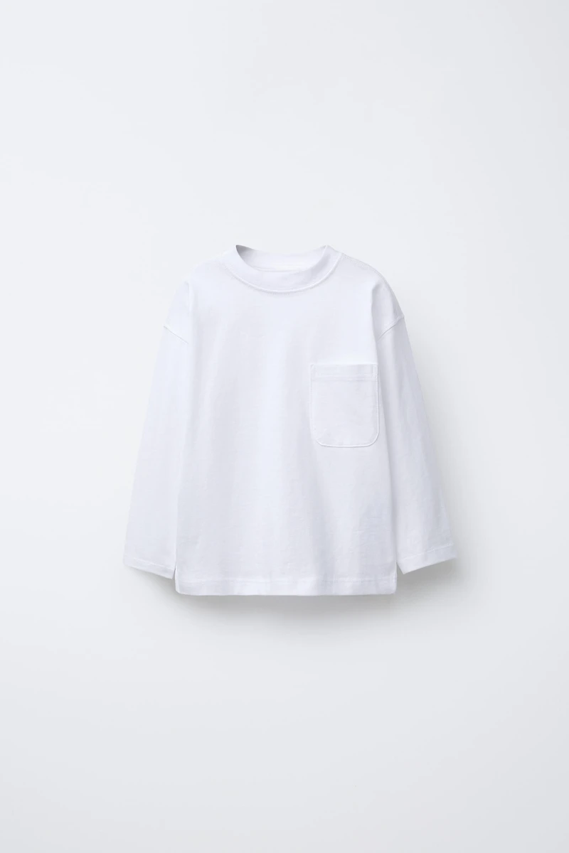 PLAIN POCKET T-SHIRT