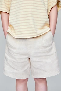 100% LINEN SHORTS
