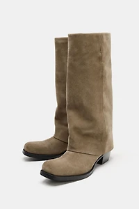 BOTTES EN CROÛTE DE CUIR