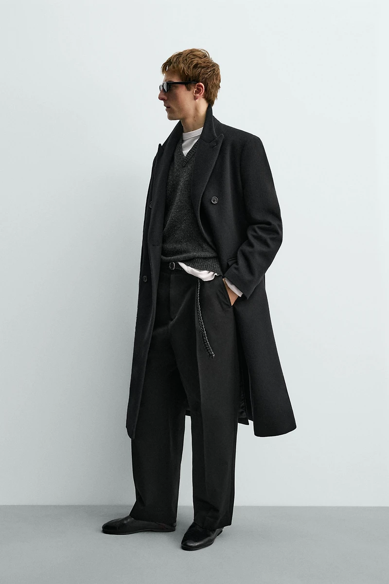 PANTALON COUPE DÉCONTRACTÉE À PLIS AARON LEVINE X ZARA