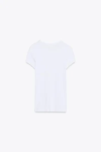 T-SHIRT EN VISCOSE À MANCHES COURTES