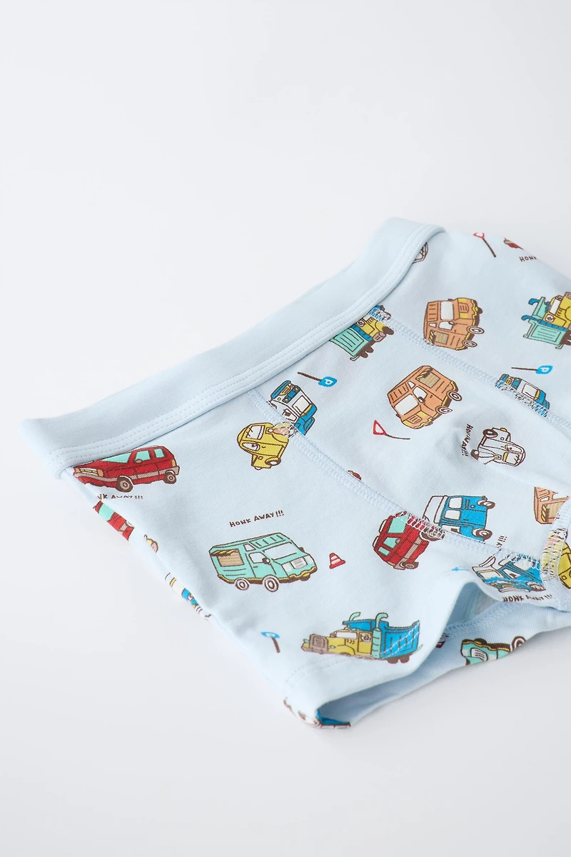 2-6 YEARS/ FIVE-PACK OF CAR BOXERS