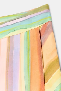 STRIPED WIDE LEG PANTS