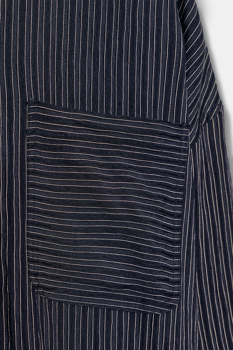 ZW COLLECTION FLOWY STRIPED SHIRT