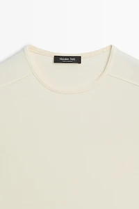 Short sleeve cotton blend T-shirt