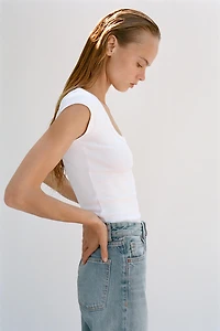JEAN TRF COUPE LARGE TAILLE HAUTE