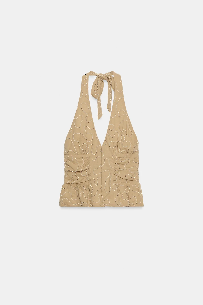TOP HALTER FANTAISIE