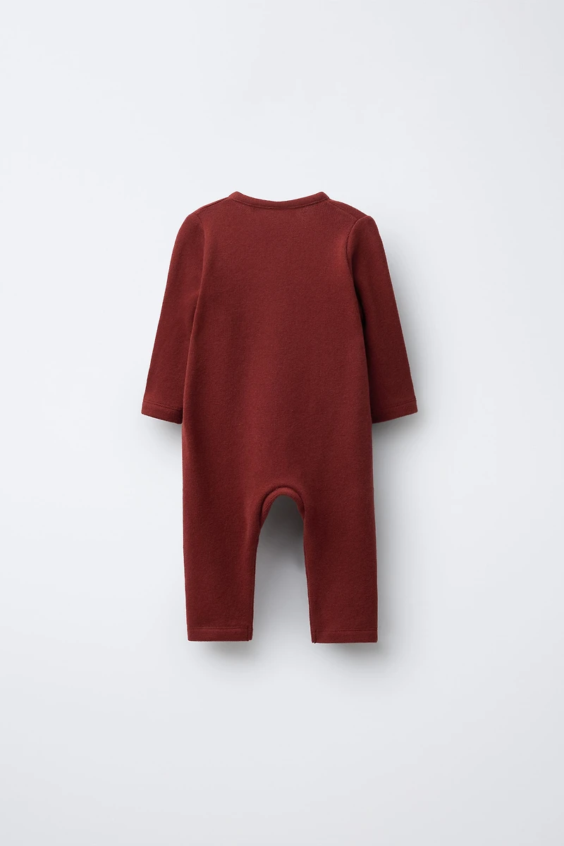 LONG SOFT TOUCH JUMPSUIT WITH TIES