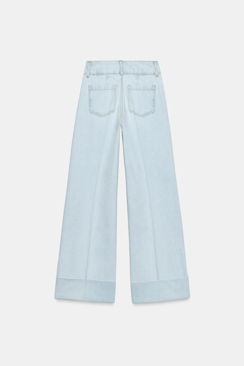 Z1975 LOW RISE STRAIGHT CUFFED JEANS