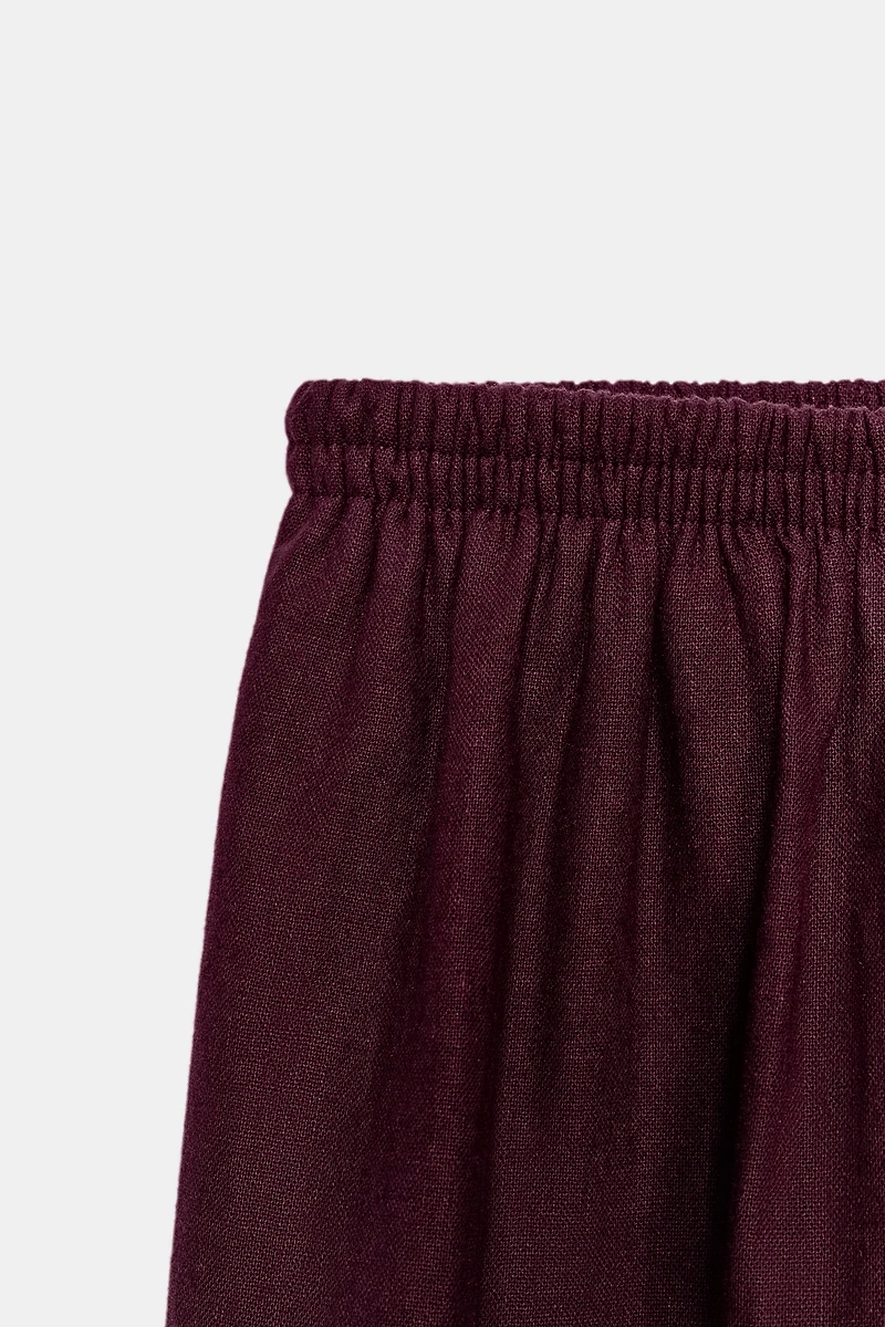 LINEN BALLOON PANTS