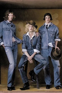 TRF RIPPED WASHED EFFECT DENIM SHIRT