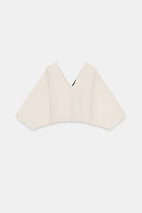 COMBINATION KNIT BLOUSE