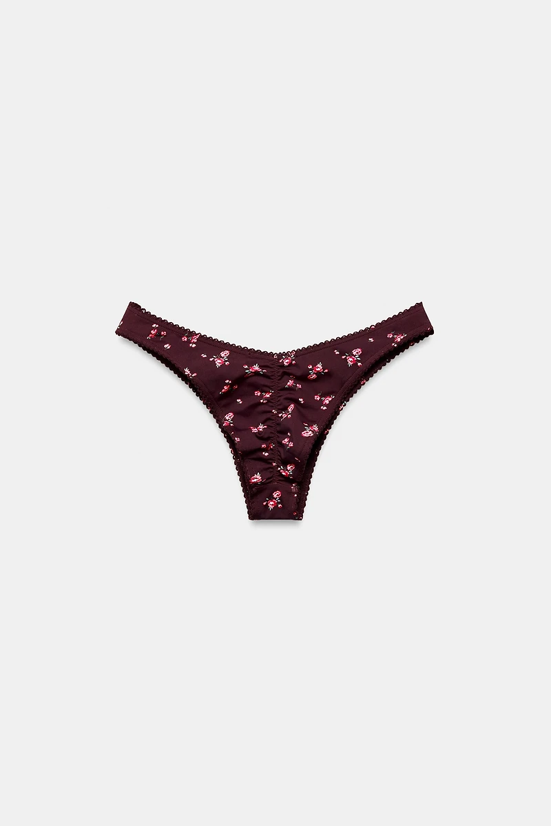 FLORAL PRINT BIKINI BOTTOMS