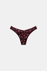 FLORAL PRINT BIKINI BOTTOMS
