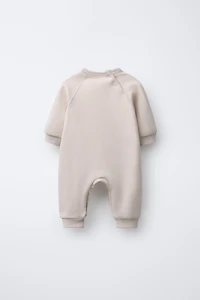 COMBINAISON EN MOLLETON BRODÉ OURS