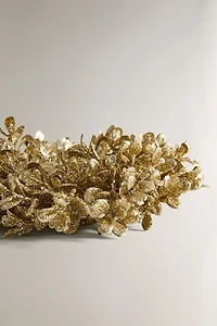 DÉCORATION COURONNE PAILLETTES DE NOËL