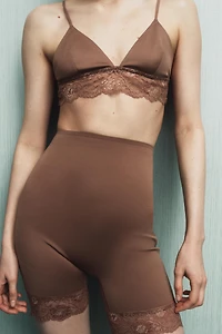 POLYAMIDE BLEND LACE SHORTS