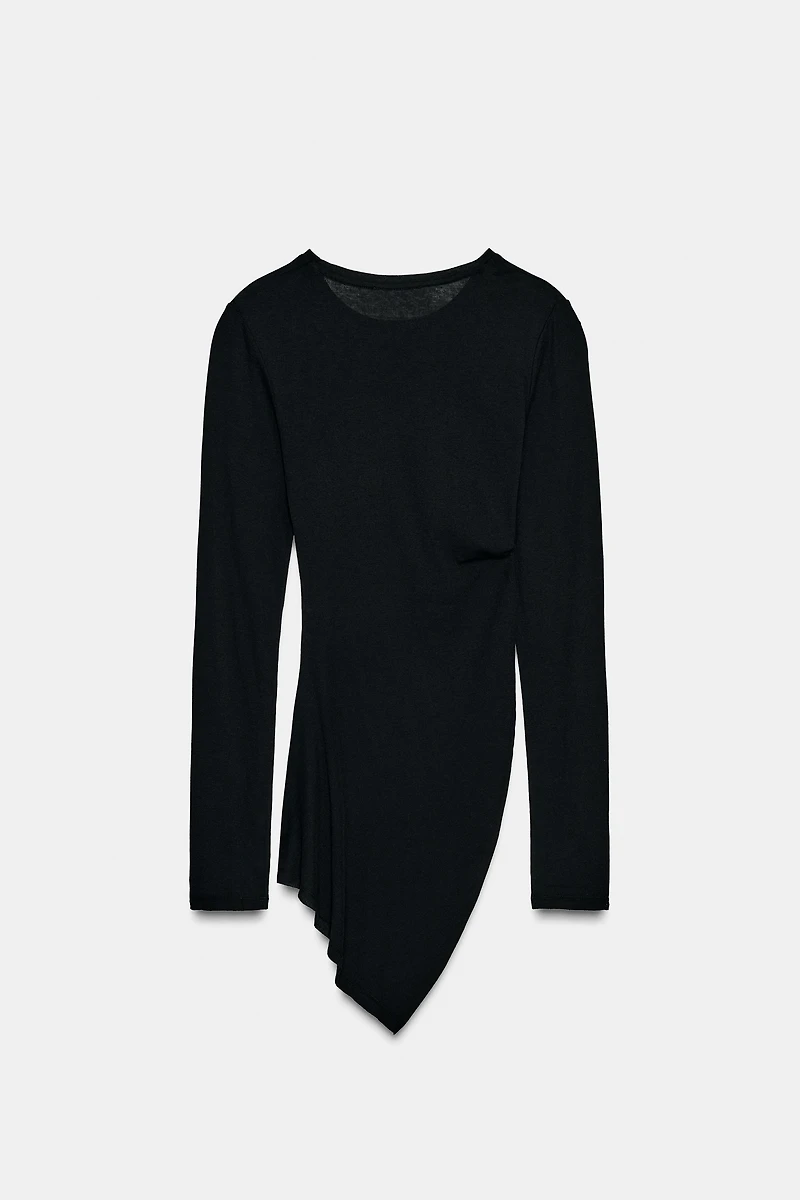 T-SHIRT DRAPÉ LATÉRAL