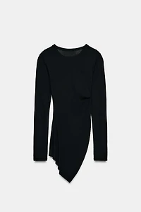 T-SHIRT DRAPÉ LATÉRAL