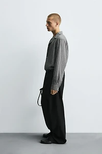 CHEMISE FLUIDE RAYURES EFFET FROISSÉ