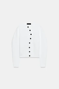ASYMMETRIC CLOSURE CARDIGAN