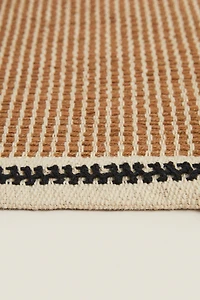 NON-SLIP STRIPED JUTE RUG