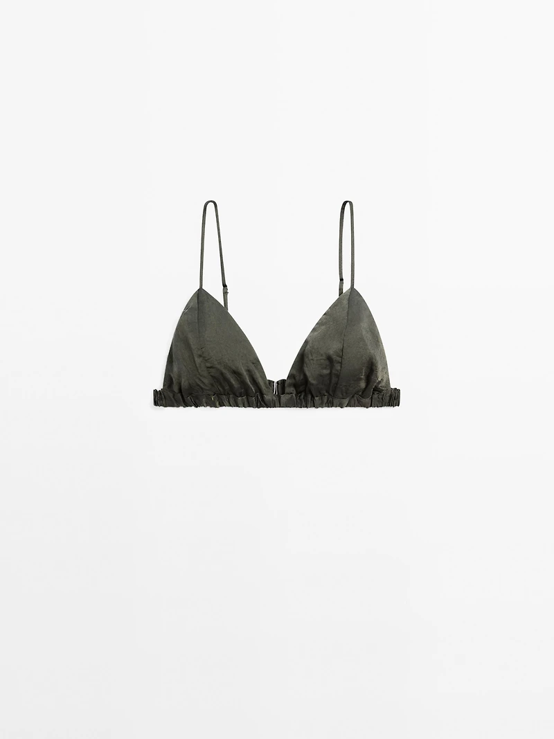 Soutien-gorge triangle satiné élastique - STUDIO
