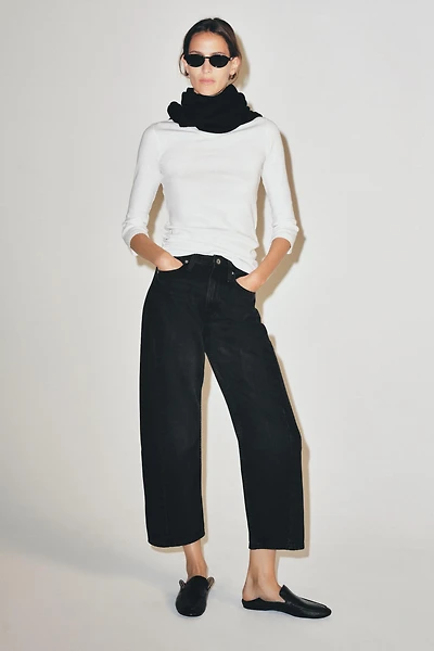 ZW COLLECTION MID-RISE RELAXED ANKLE JEANS