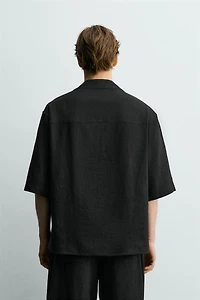 RELAXED FIT VISCOSE-HEMP SHIRT