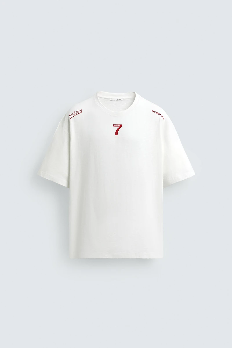 WASHED PRINT T-SHIRT