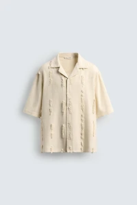 CHEMISE BRODERIES EN RELIEF