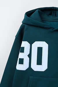 SWEAT À CAPUCHE JOGGING NUMÉROTÉ
