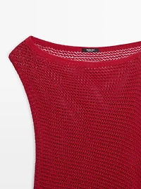 Asymmetric cotton blend cape