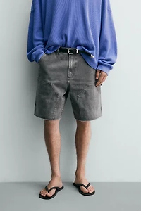 BERMUDA RELAXED FIT POCHE CHARPENTIER