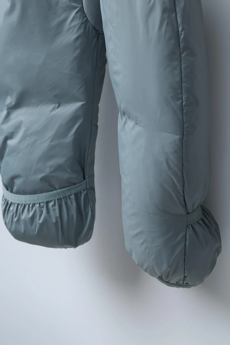 CONVERTIBLE NYLON FOOTIE ROMPER