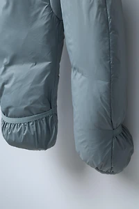 CONVERTIBLE NYLON FOOTIE ROMPER