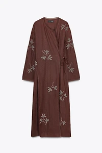 EMBROIDERED LINEN KIMONO ZW COLLECTION