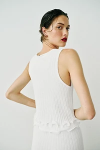 DOUBLE LAYER KNIT TOP