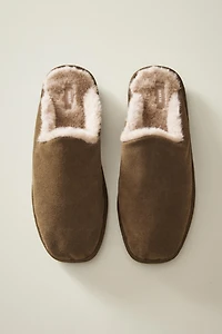 COZY LEATHER SLIPPERS