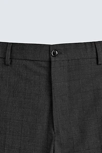 CHECK SUIT PANTS