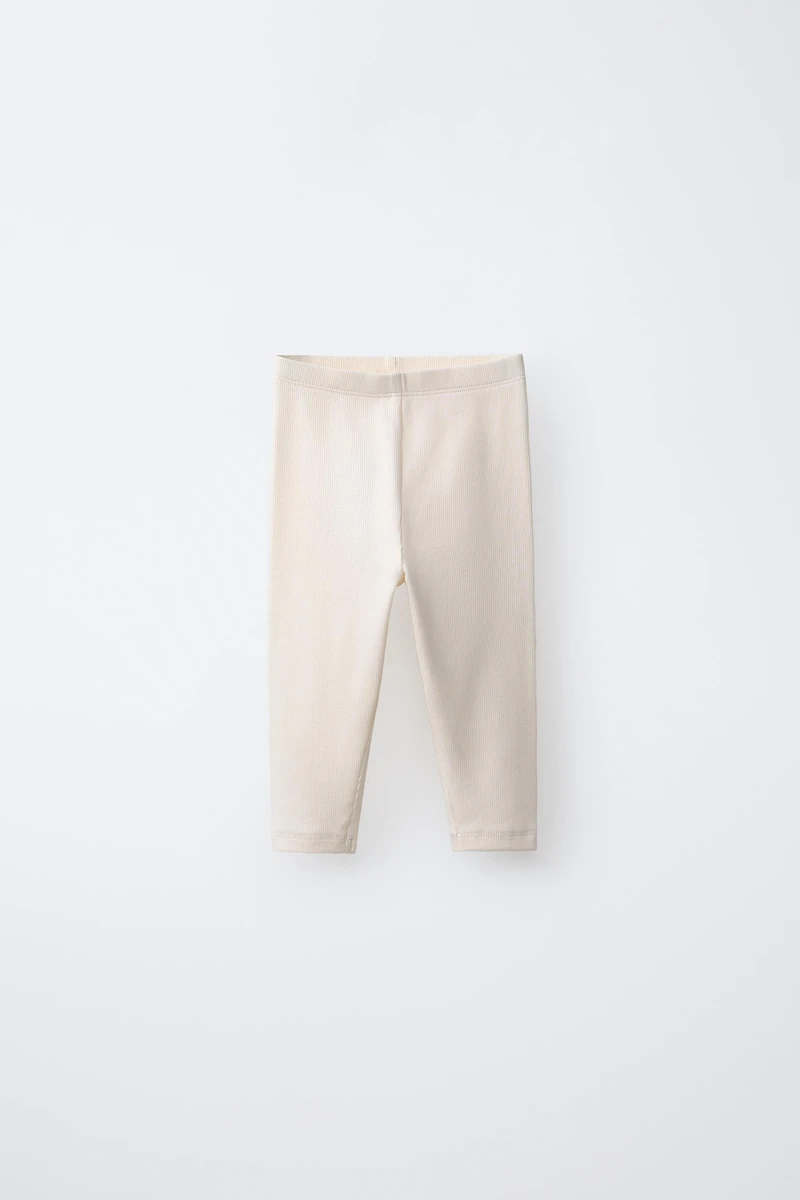 TWO-PACK OF PLAIN RIBBED LEGGINGS