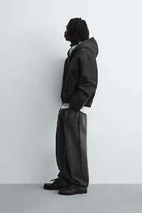 WASHED HOODIE JACKET