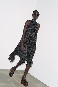ZW COLLECTION HALTER POLKA DOT DRESS