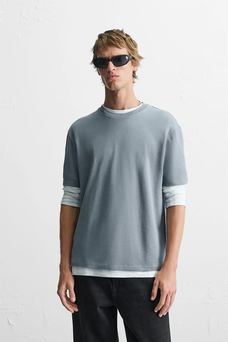 REGULAR FIT KNIT T-SHIRT