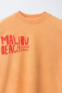 BEACH PRINT T-SHIRT