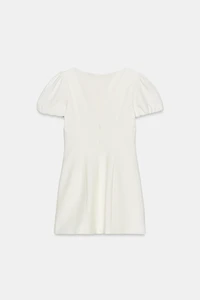 SHORT PLEATED DRESS WITH POCKETS