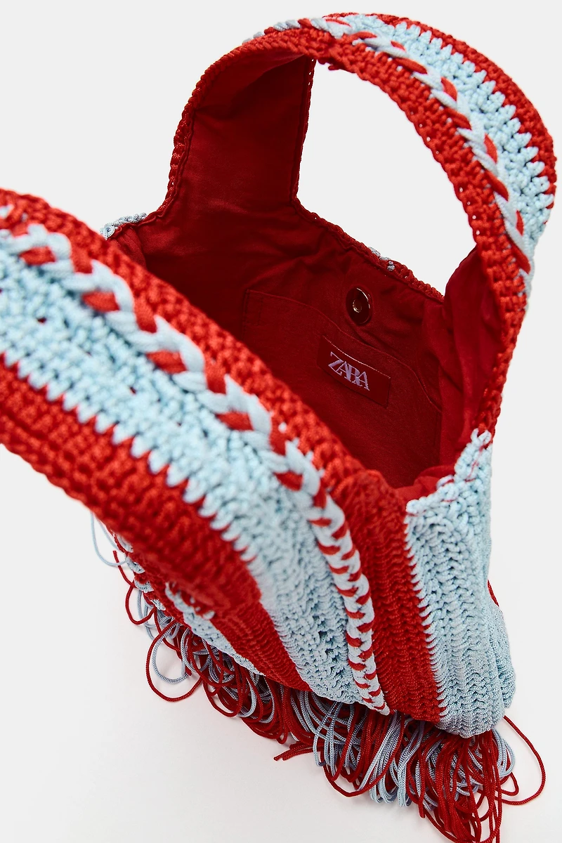 CROCHET PRINT HANDBAG